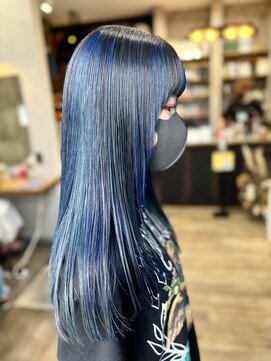 ハク(haku) アンブレラカラー×ブルー