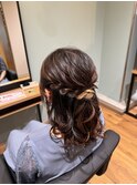 ふわふわハーフアップ