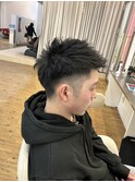 黒髪ツーブロックショート