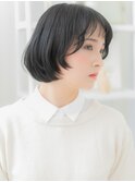 ■黒髪アッシュブラックステップボーンカット27越谷20代30代40代