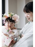 七五三　3歳　ヘアメイク