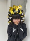 盛り髪ヘア