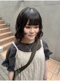 ボブパーマ/顔まわりカット