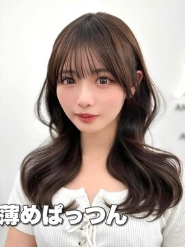アマトウキョウ アユンチェ(AMA TOKYO×AYUNCHE) 前髪顔まわり韓国ヘアレイヤーカットサイドバンク2wayバンク韓国