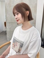 ガーデン 渋谷(GARDEN)&nbsp;小顔大人ボブ暗めカラーミディアムデザインカラー