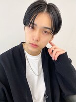 アース 明石店(EARTH)&nbsp;社会人向け暗髪カラー◎爽やか刈り上げセンターパート冬カラー