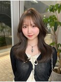 韓国へア/レイヤー/顔周り/ボブ/透明感カラー