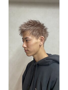 MEN’S HAIR/サーフカール/刈り上げセンターパート/千葉駅