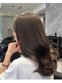 ブリーチなしで作るオリーブベージュ♪10代20代30代