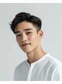 清潔感◎ナチュラルアップバングショート