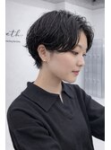 マッシュショートハンサムショートパーマくびれショート川崎