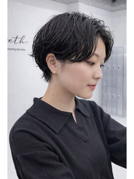 ムクコア(Muk CORE) マッシュショートハンサムショートパーマくびれショート川崎