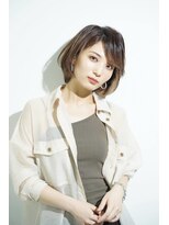 トップシェイプ(TOP SHAPE) 大人ナチュラルひし形ショートボブ小顔抜け感◎