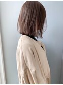 やわらかベージュボブ|髪質改善カラー