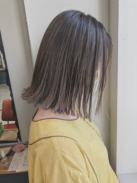 ロティー(loty) 【天神今泉loty赤星雄介】切りっぱなしボブ×透明感カラー