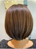 髪質改善/切りっぱなしボブ/美髪/30代40代/［人形町］