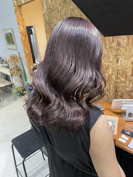 チャプター 問屋町(chapter) ケアブリーチラベンダーブラウンカラーレイヤーカット韓国ヘア