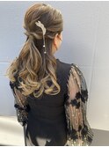 #ハーフアップ#ヘアアレンジ#ヘアセット