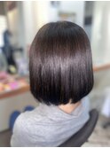 【with annex店 稲田】艶髪縮毛矯正+ボブ