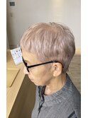 70代ケアブリーチ　脱白髪染め　春日井　完成版