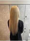 #ガルボ#ハイトーン#エクステ#ブリーチ#プルエクステ#ブロンド