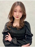 シースルーバング×ココアブラウン