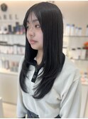 顔周り　ハイレイヤーロング