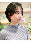 大人可愛い30代40代50代小顔◎マッシュショートボブウルフカット