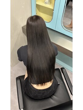 ノー バイ イオエ 西梅田(no. by ioe) ブリーチなしカラー/髪質改善/ミルクティーベージュ/小顔へア