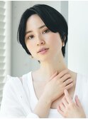 表参道髪質改善カラーウルフショートカットベージュアッシュ40代