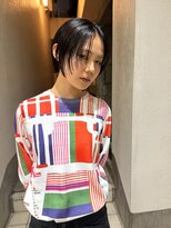 シータ(sheta)&nbsp;【sheta/三畑】黒髪小顔ネビージュブルーカラーハンサムショート