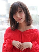 ヴィヴィ(VIVIE)&nbsp;小顔外ハネくびれヘア暗めカラーラベンダーアッシュグレージュ