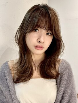 エムスラッシュ たまプラーザ(M.SLASH) 顔まわりレイヤー/くびれセミディ/韓国レイヤー/たまプラーザ