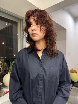 ブラウン(BROUN)の写真/【江坂/パーマ】パーマ支持率◎顔周りやボリューム感まで計算された旬なスタイルに★毛先にふんわり感を―