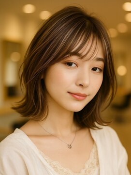 アトリエナガノツー 千葉富士見店(atelier nagano 2) ハイライトカラー/くびれヘア/レイヤーパーマ[千葉駅]