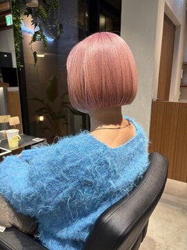 ルミ ツー 横浜駅店(Lumi 2) ピンクベージュボブヘア