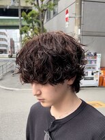 ノイセルヘアー(Noisyle Men's hair) リバースセンターパート/ニュアンスパーマ/ダウンバング/MEN'S◎