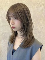 キイ ギンザ(k.e.y GINZA)&nbsp;顔周りレイヤーカットミディアムレイヤーカット