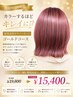 【8週間以内限定】するほどキレイに髪質改善ゴールドコース ¥19,800→¥15,400