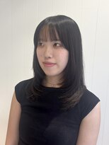 ビューバイネオリーブ 用賀店(Beau'r by neolive)&nbsp;ストレートパーマ縮毛矯正ダークパープル夏ミルクブラウン[用賀]
