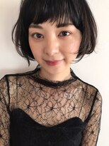 ヴェイン(VEIN)&nbsp;【VEIN】フレンチボブ　マニッシュ　ショート　ネイビーカラー