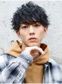フェザーマッシュツイストパーマスパイラルパーマコンマヘア
