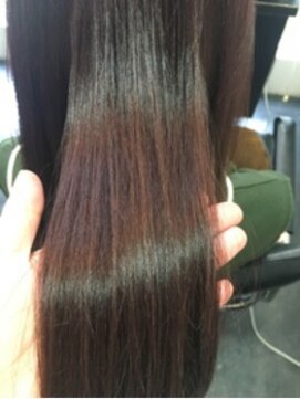 エクファ ヘアエステアンドスパ(ex-fa hair esthe&spa) エアストレート／艶カラー／ダークアッシュ／アッシュパープル