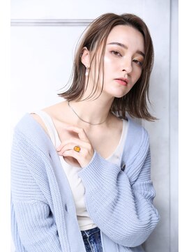 クラッチ 博多(CLUTCH) イルミナ　ショコラベージュ　外ハネボブ　大人可愛い