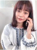 小顔前髪×ラベンダーカラー×イヤリングカラー×吉祥寺