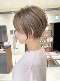 《30代40代》白髪ぼかしハイライト×前下がりボブ【イケダ】