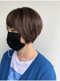 Otonaハイライトショート 白髪ぼかし