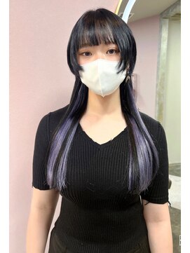 ガルボ ヘアー(garbo hair) ラベンダー　ウルフ　プルエクステ　にしむら