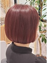 ゼストソエル(ZEST soell)&nbsp;ボブ×ブリーチなしピンクブラウン