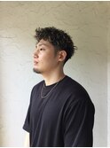 ハイライト+スパイラルパーマ